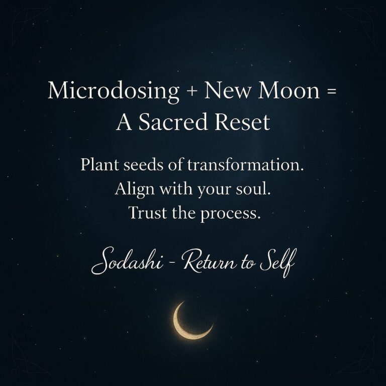 Microdosing and the New Moon: A Sacred Partnership for Transformation
